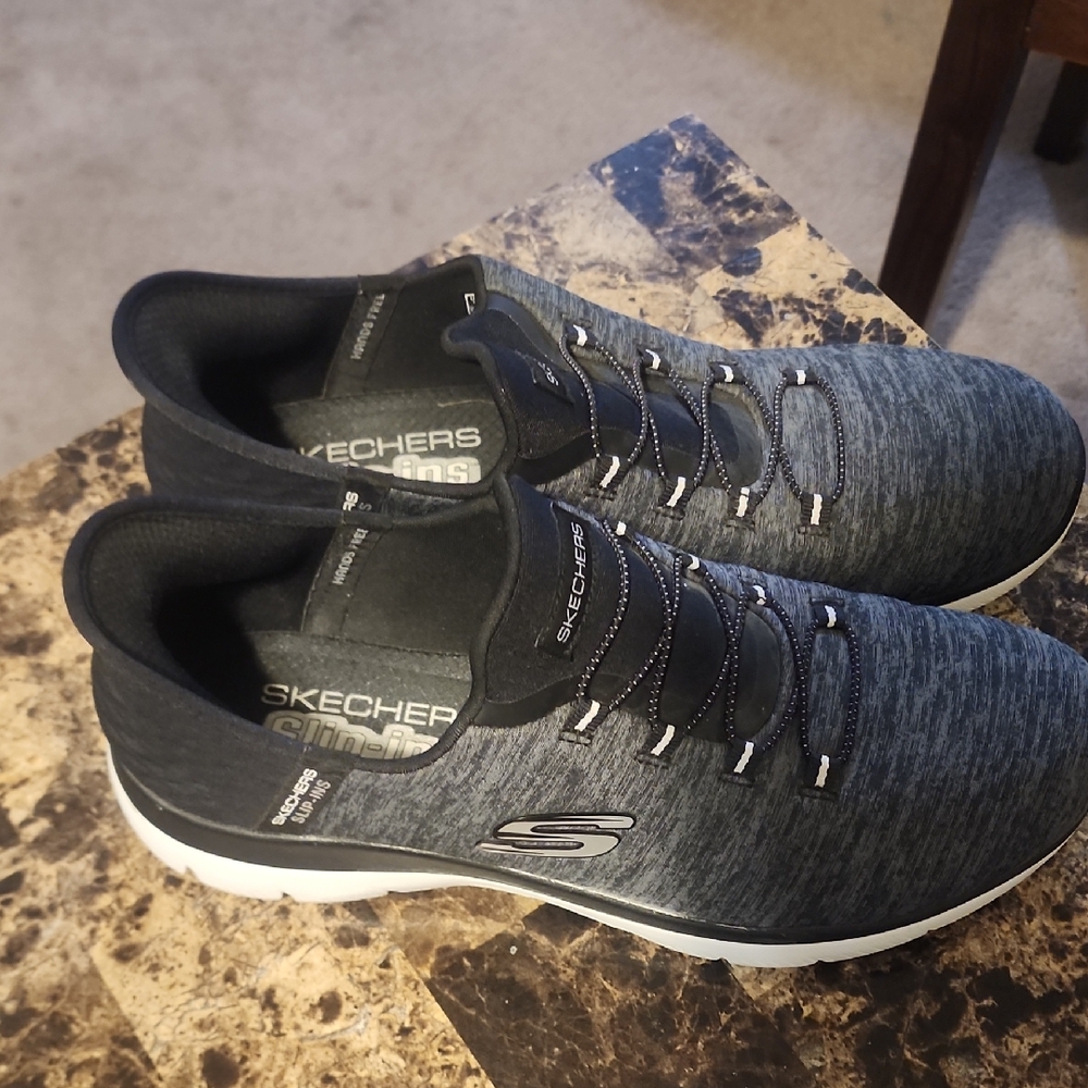 Skechers Black and Gray Women's Sneakers